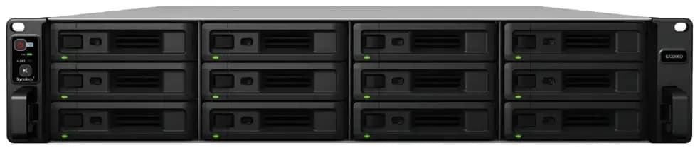 Synology NAS server, 12 bays, rack-mountable, RAID 0 1 5 6 10, JBOD, RAID F1, RAM 16 GB, Gigabit Ethernet / 10 Gigabit Ethernet, iSCSI (SA3200D)