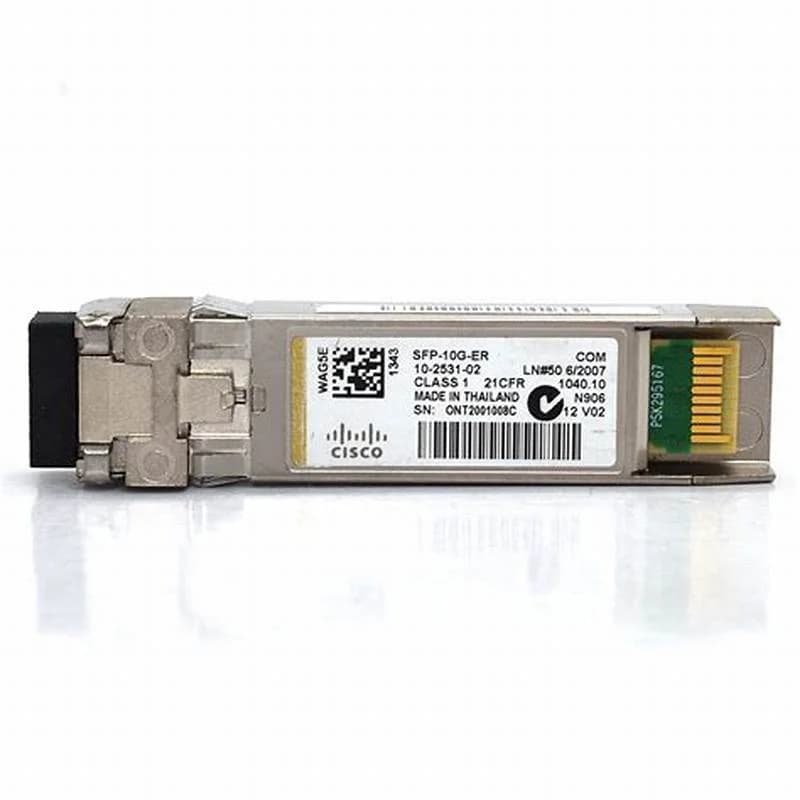 SFP+ transceiver module, 10 GigE, 10GBase-ER, LC/PC single-mode, up to 40 km, 1550 nm, Cisco compatible (SFP-10G-ER-C)