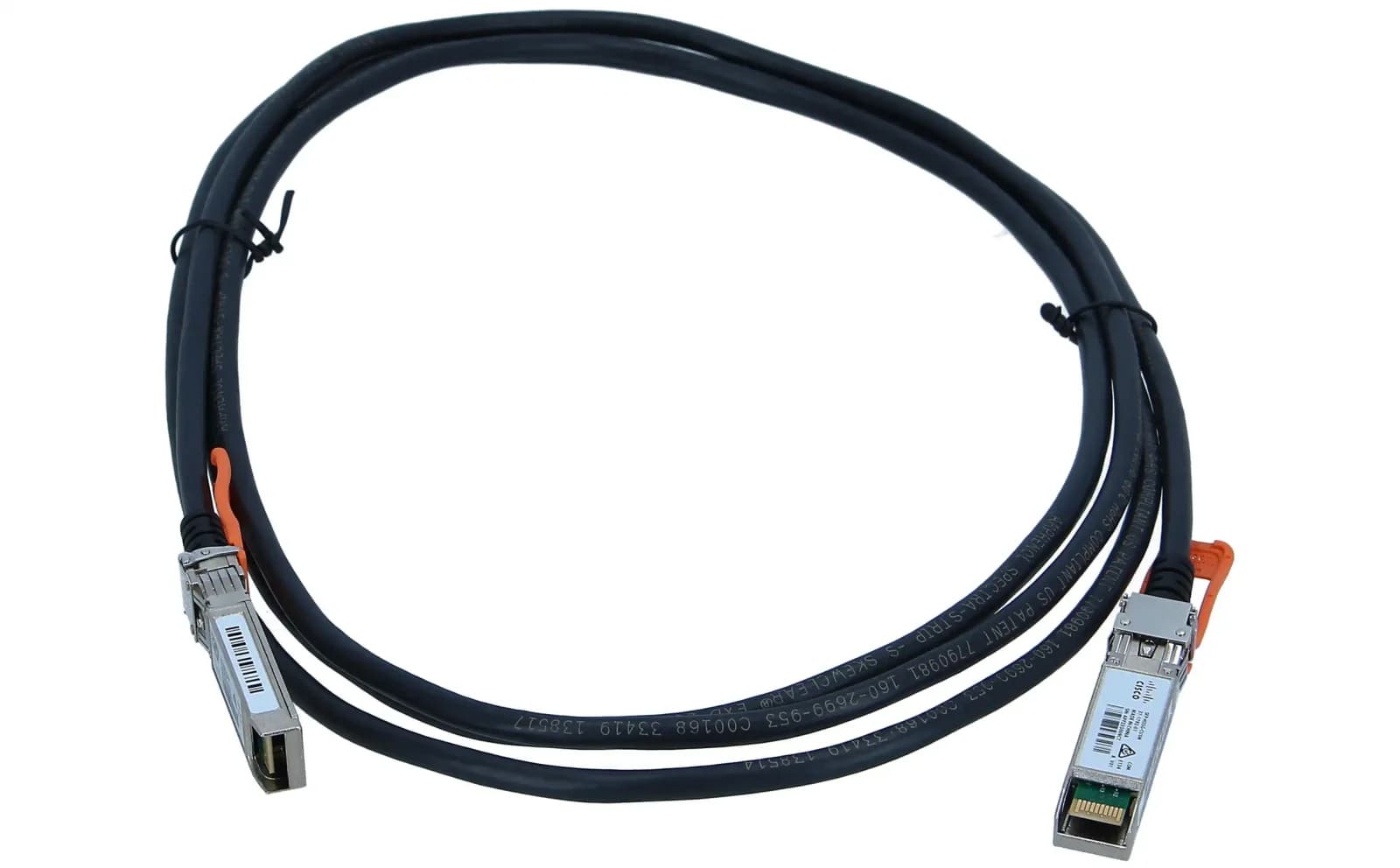 Cisco SFP28 Passive Copper Cable, Direct attach cable, SFP28 to SFP28, 3 m, twinaxial, SFF-8402/IEEE 802.3by (SFP-H25G-CU3M)