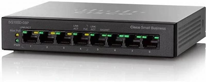 Cisco Switch, 8 Anschluesse, nicht управляемый (SG100D-08-EU)