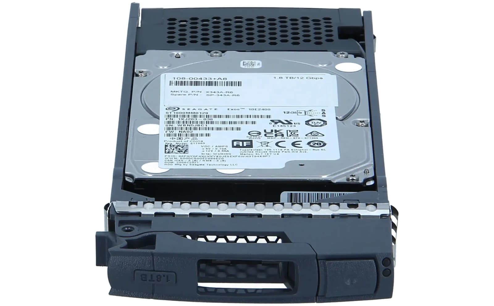 NetApp 2.5", 1,800 GB, 10,000 rpm, SAS1, 300 MB/s (SP-343A-R6-25)