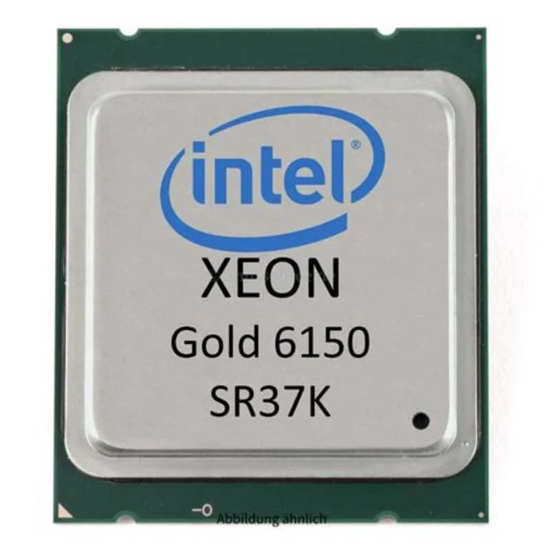 Intel Xeon Gold 6150, 2.7 GHz, 18-core, 36 threads, 24.75 MB cache, LGA3647 Socket, OEM (SR37K)