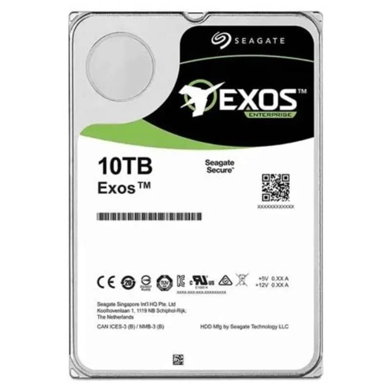 Seagate Exos X10, Hard drive, 10 TB, internal, 3.5", SATA 6Gb/s, 7200 rpm, buffer: 256 MB (ST10000NM0086)