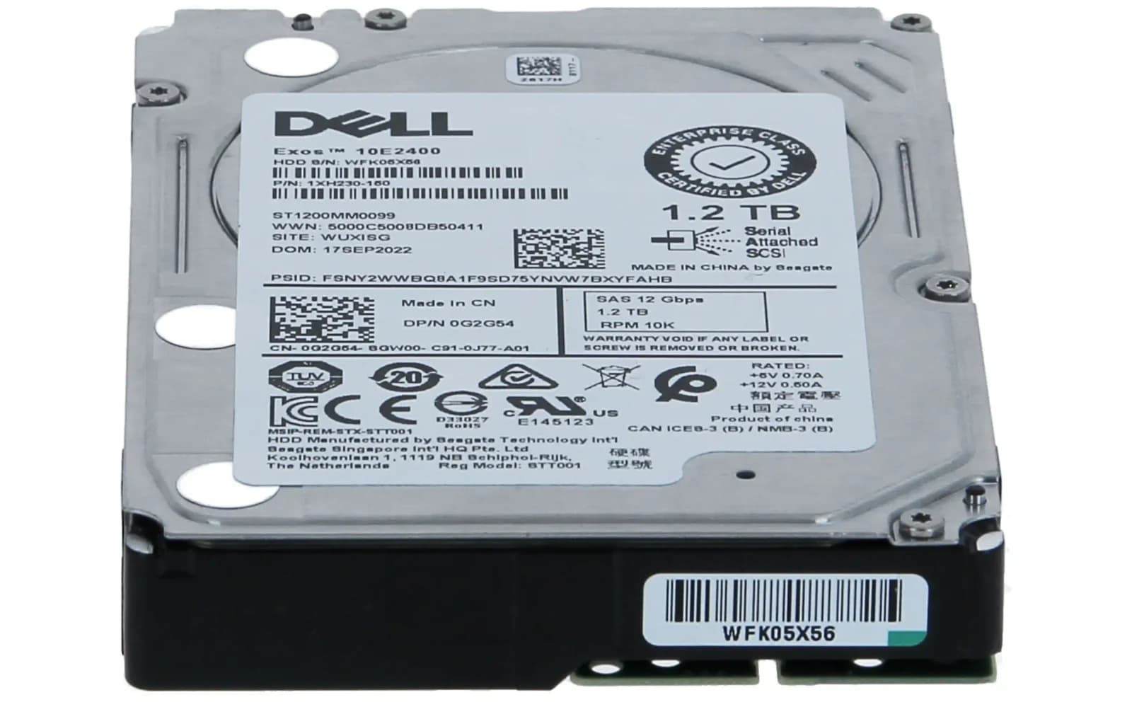 DELL 1.2TB 2.5" 10K SAS 12gb/s HP CusKit ST1200MM0099, Hdd, Serial Attached SCSI (SAS) (ST1200MM0099)
