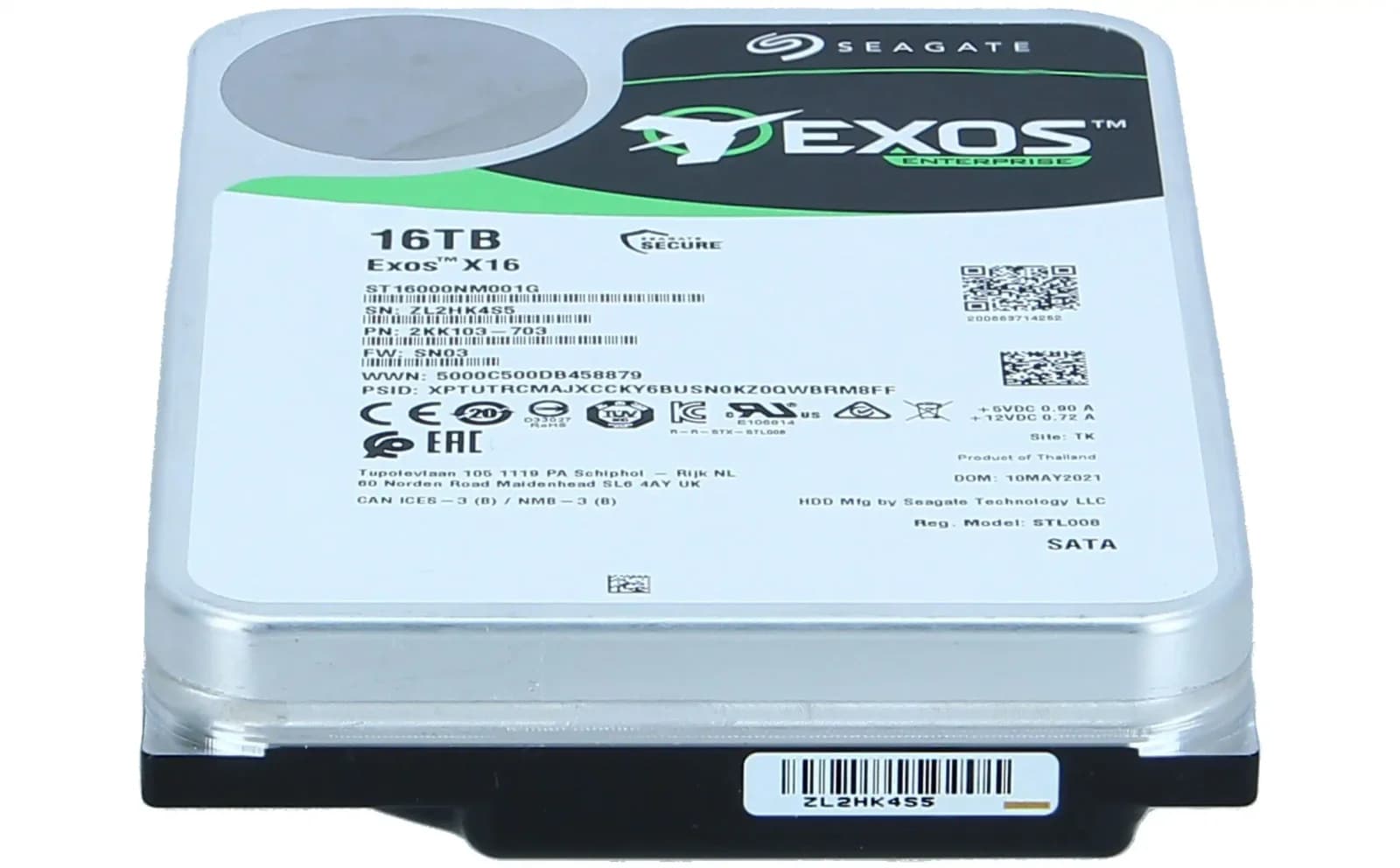 Seagate Exos X16 ST16000NM001G, sərt disk, 16 TB (ST16000NM001G)