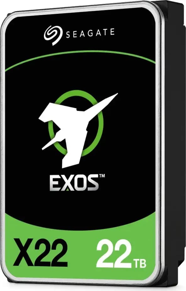 Seagate Exos X22, Hard drive, 22 TB, internal, 3.5", SAS 12Gb/s, 7200 rpm (ST22000NM000E)