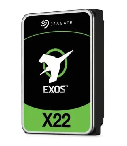 Seagate Exos X22, Hard drive, 22 TB, internal, 3.5", SATA 6Gb/s, 7200 rpm, buffer: 512 MB (ST22000NM001E)