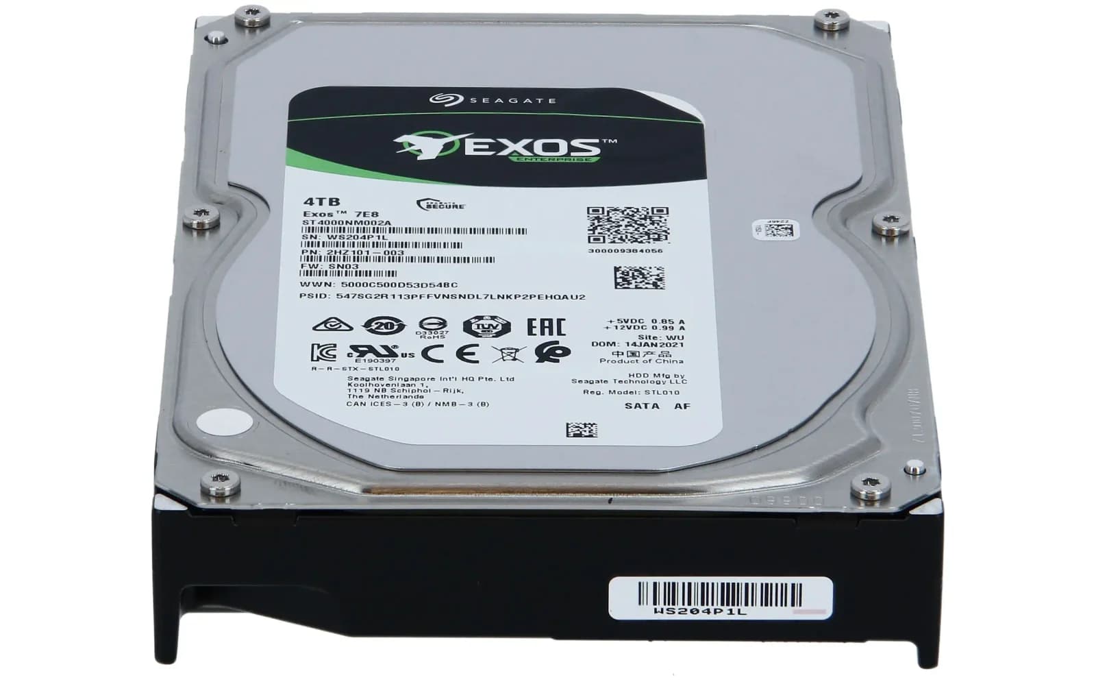 Seagate Exos 7E8 ST4000NM002A, sərt disk, 4 TB, daxili, 3.5" (8.9 cm) (ST4000NM002A)