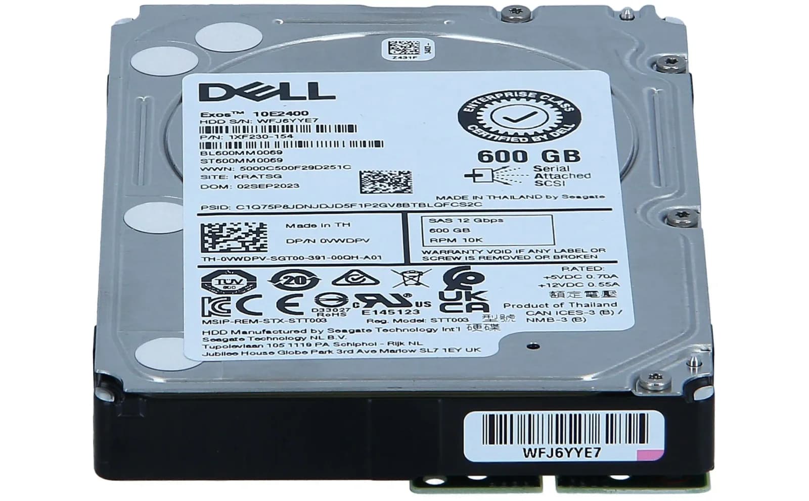 DELL 600GB 10K 12G 2.5INCH SAS HDD (ST600MM0069)