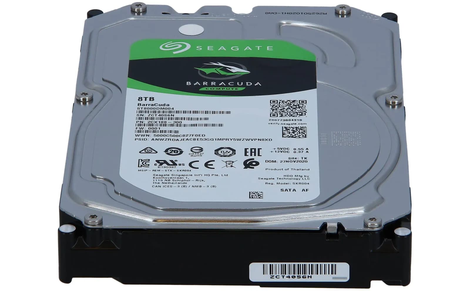 Seagate 8TB 256MB BarraCuda SATA 6Gb/s (ST8000DM004)