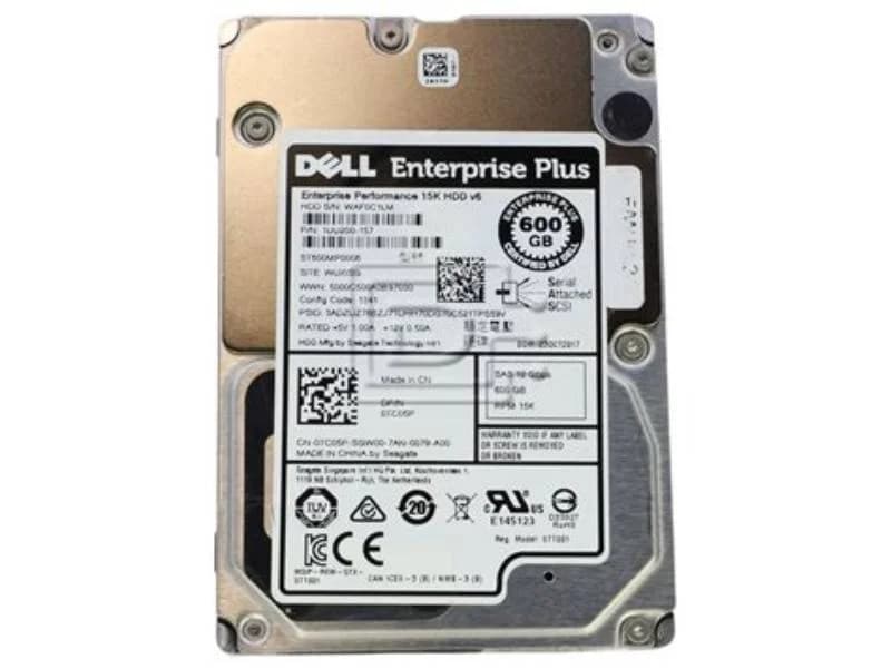 DELL Compellent 600GB SAS 15k 2.5" 6G Hard Drive (TC05P)