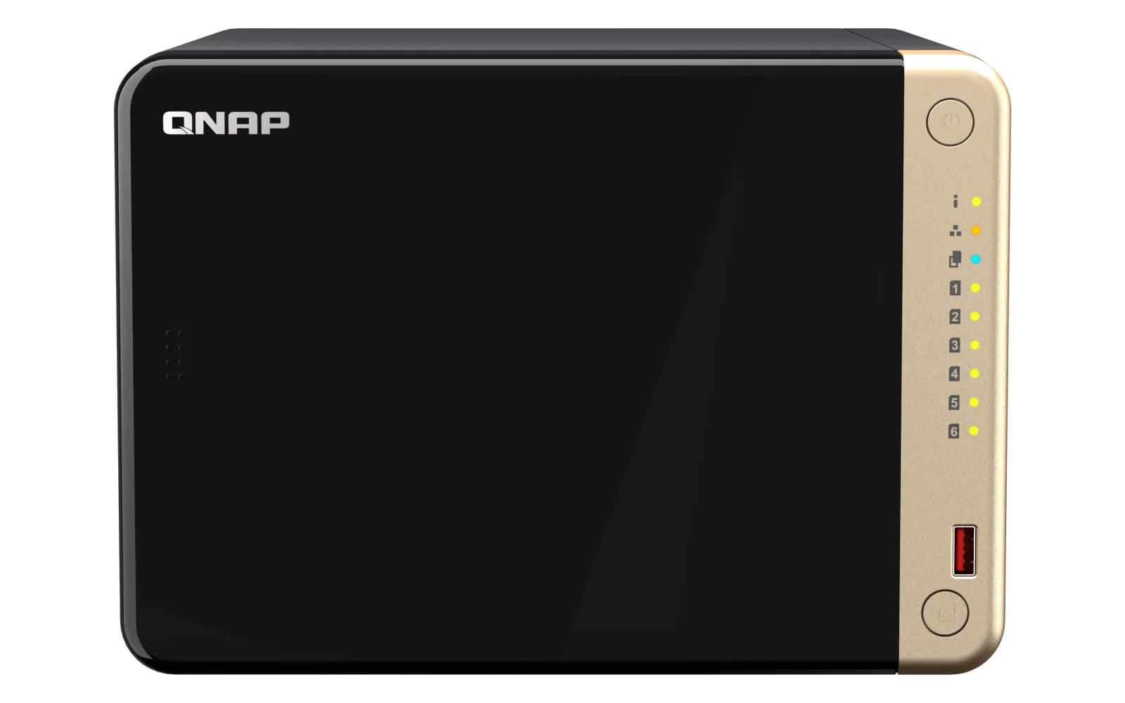 QNAP NAS Tower, 6 x 3.5", Intel Celeron N5105/N5095, 8 GB SODIMM DDR4, 4GB Flash (TS-664-8G)