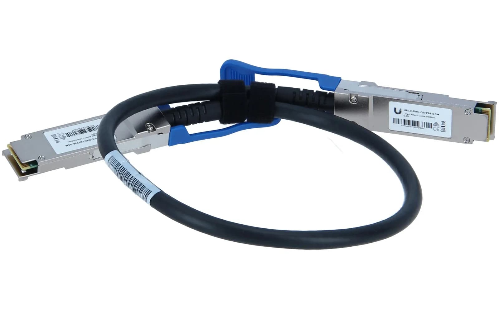 Ubiquiti 100GBase direct attach cable, QSFP28 (M) to QSFP28 (M), 0.5 m (UACC-DAC-QSFP28-05M)