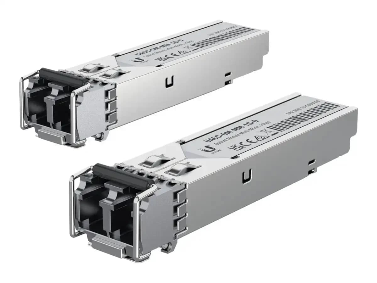 Ubiquiti SFP (mini-GBIC) transceiver module, GigE, LC single-mode, 550 m, 850 nm (Packung ilə 20) (UACC-OM-MM-1G-D-20)