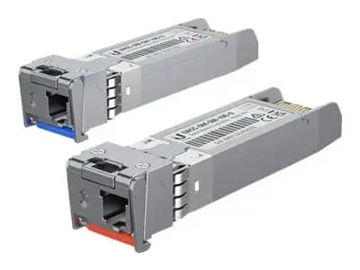 Ubiquiti SFP (mini-GBIC) transceiver module, 10 GigE, 10GBASE-BiDi, LC single-mode, 10 km, 1270 nm / 1330 nm, (Packung ilə 2) (UACC-OM-см-10G-S-2)