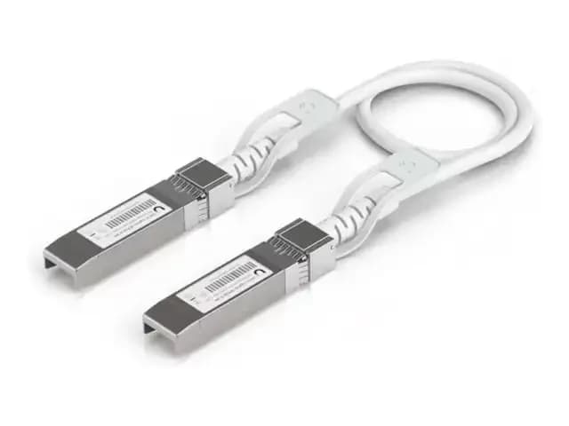 Ubiquiti UniFi, 25GBase direct attach cable, SFP28 (M) to SFP28 (M), 30 cm, 4.5 mm, white (UACC-UPLINK-SFP28-03M)