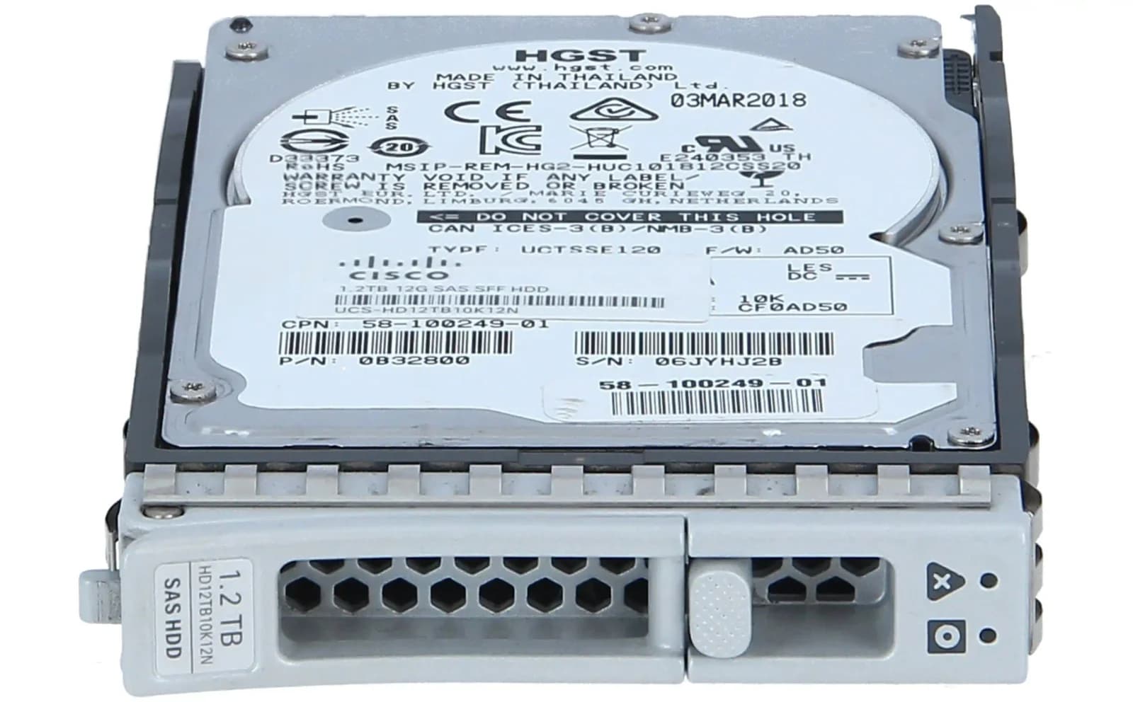 Cisco 1.2TB 12G SAS 10K SFF HDD (UCS-HD12TB10K12N)