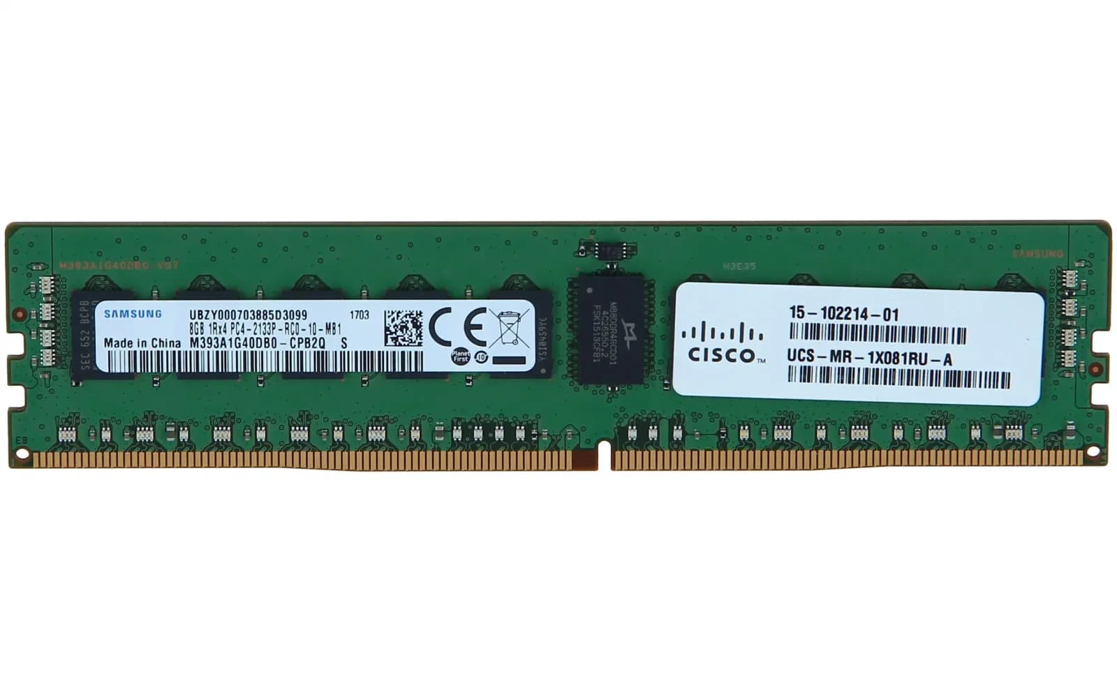 Cisco 8GB DDR4-2133 8GB DDR4 2133MHz ECC yaddaş modulu (UCS-MR-1X081RU-A)