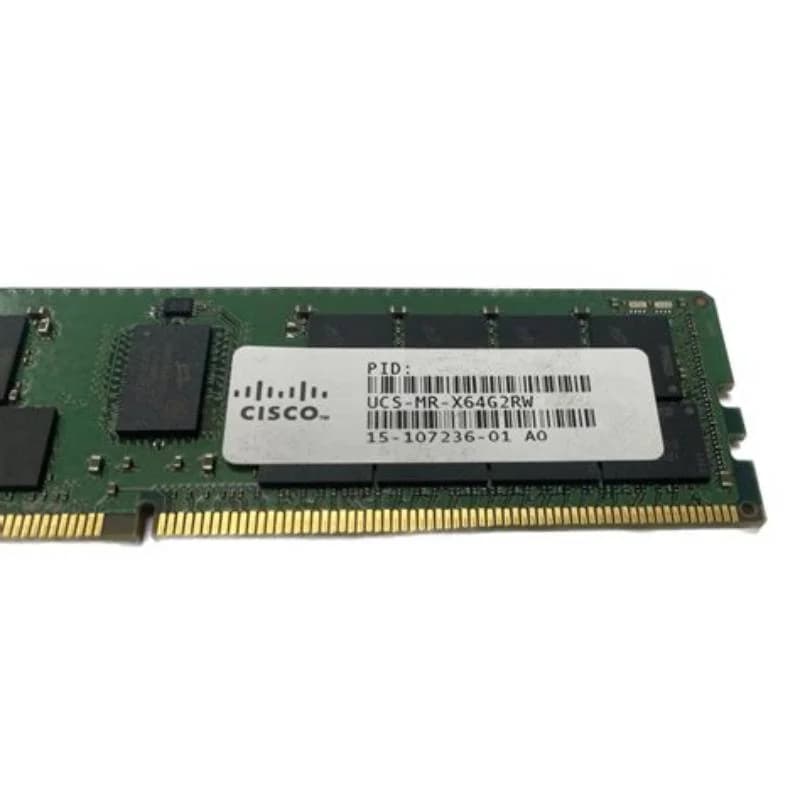 Cisco UCS, DDR4, module, 64 GB, DIMM 288-pin, 3200 MHz / PC4-25600, 1.2 V, registered, ECC (UCS-MR-X64G2RW)
