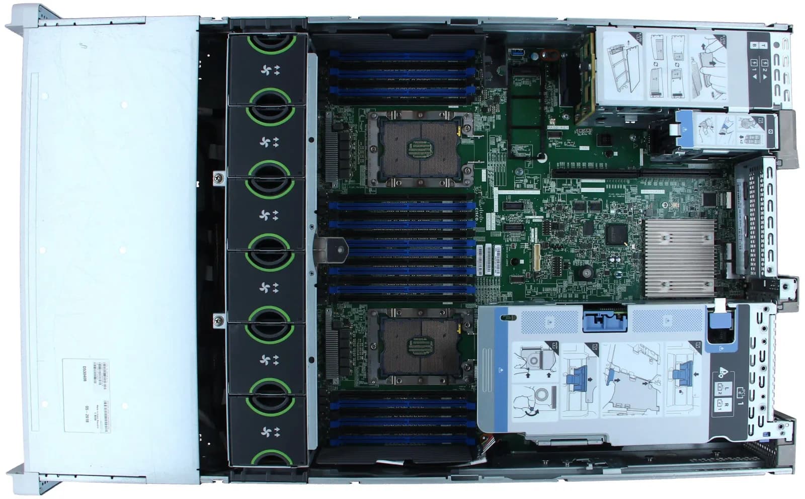 Cisco SFF Rack Сервер, Сервер, rack-mountable, 2U, 2-way, no CPU, RAM 0 GB, SATA/SAS, 24 x hot-swap 2.5" bay(s), no HDD, GigE, 10 GigE, (UCSC-C240-M5SX)