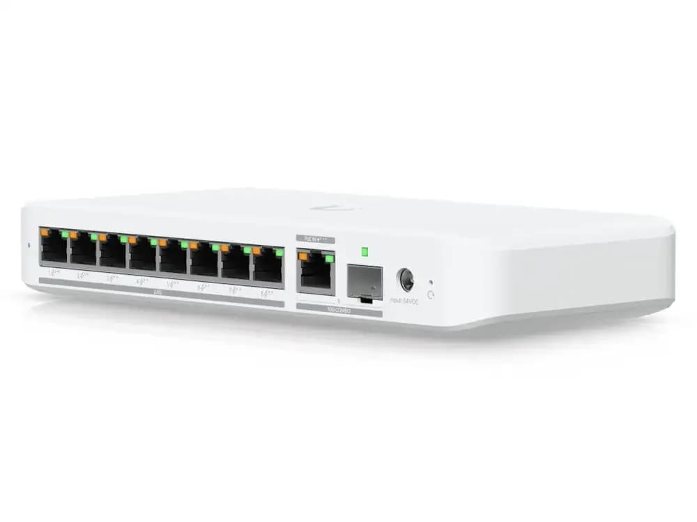 Ubiquiti Flexible, 8-port 2.5 GbE PoE++ switch, 10 GbE RJ45/SFP+, PoE+ (USW-FLEX-25G-8-POE)
