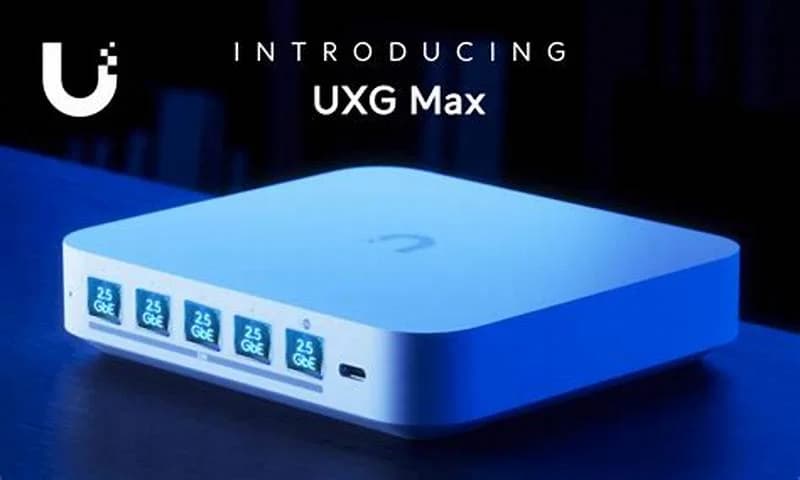 Ubiquiti Security appliance, 1GbE, 2.5GbE, Bluetooth, cloud-managed (UXG-MAX)