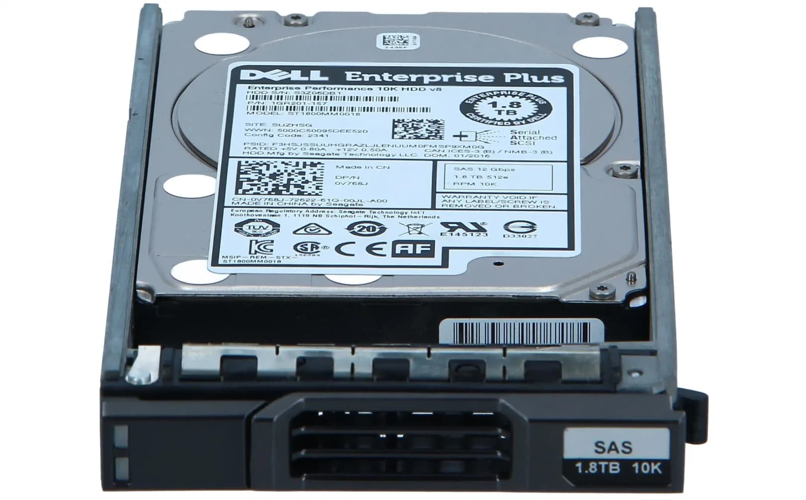 DELL Compellent 1.8TB SAS 10k 2.5" 12G Hard Drive (V768J)