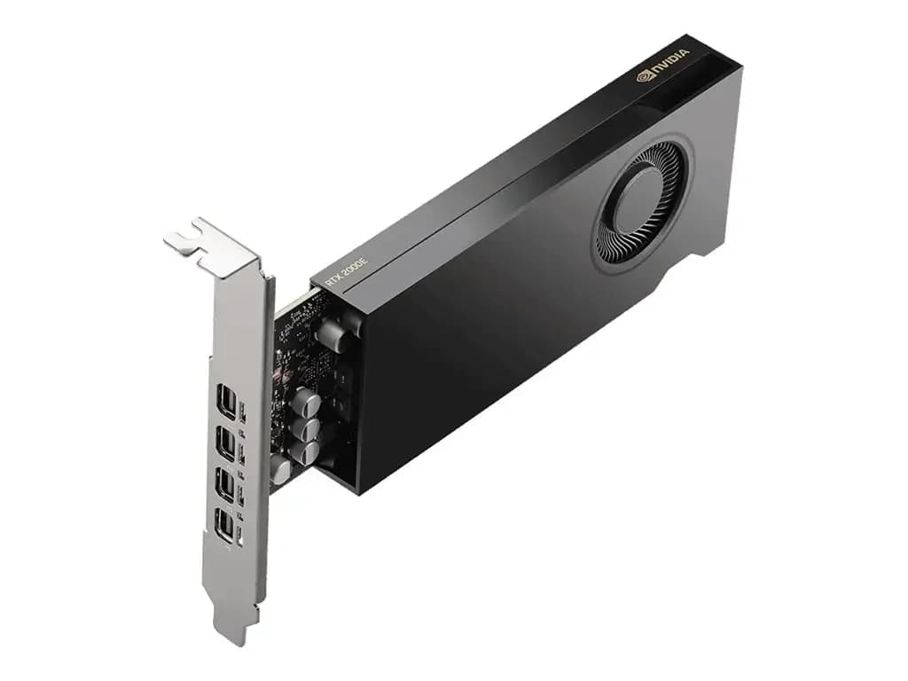 PNY NVIDIA RTX 2000E Ada Generation, Graphics card, 16 GB GDDR6, PCIe 4.0 x8, 4 x Mini DisplayPort (VCNRTX2000EADA-SB)
