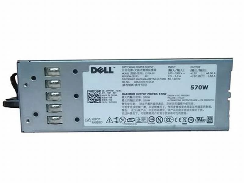 DELL POWEREDGE T610 / R710 570W REDUNDANT POWER SUPPLY (VPR1M)