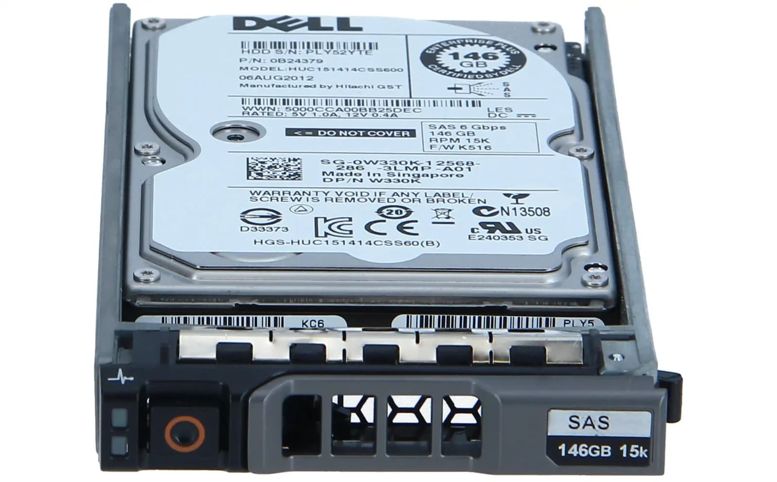 DELL 146GB 15K SAS 2.5 HDD (W330K)