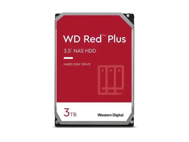 Western Digital Red Plus WD30EFPX, Hard drive, 3 TB, internal, 3.5", SATA, buffer: 256 MB (WD30EFPX)