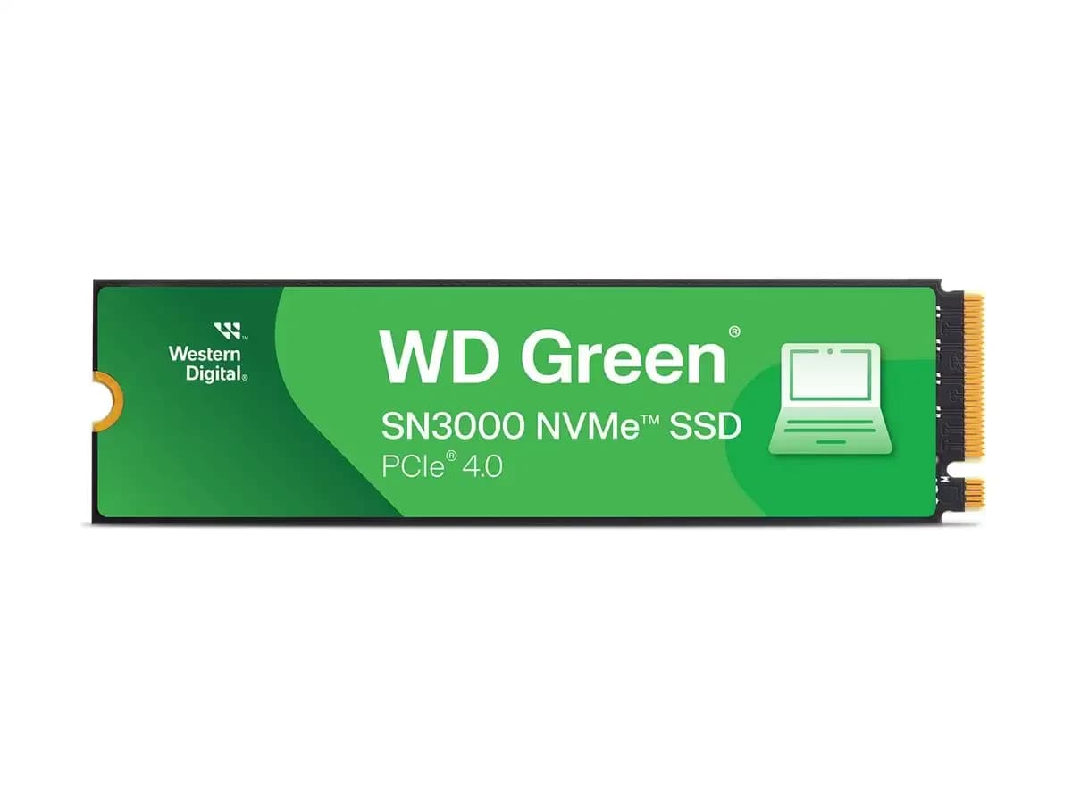 Western Digital WD Green SN3000, SSD, 500 GB, internal, M.2 2280, PCIe 4.0 x4 (NVMe) (WDS500G4G0E-00CPS0)