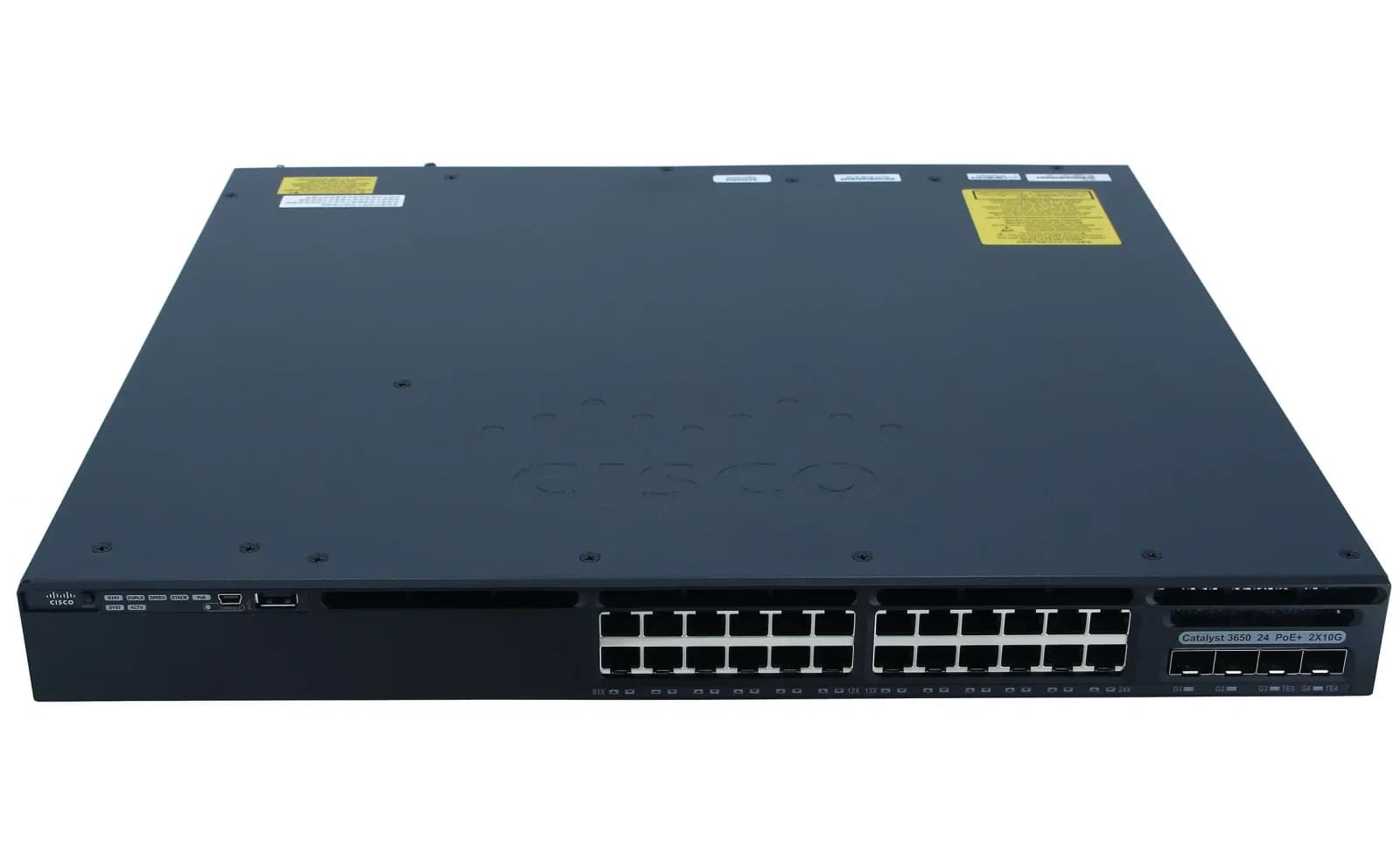 Cisco Catalyst 3650 24 Port PoE 2x10G Uplink LAN Base (WS-C3650-24PD-L)