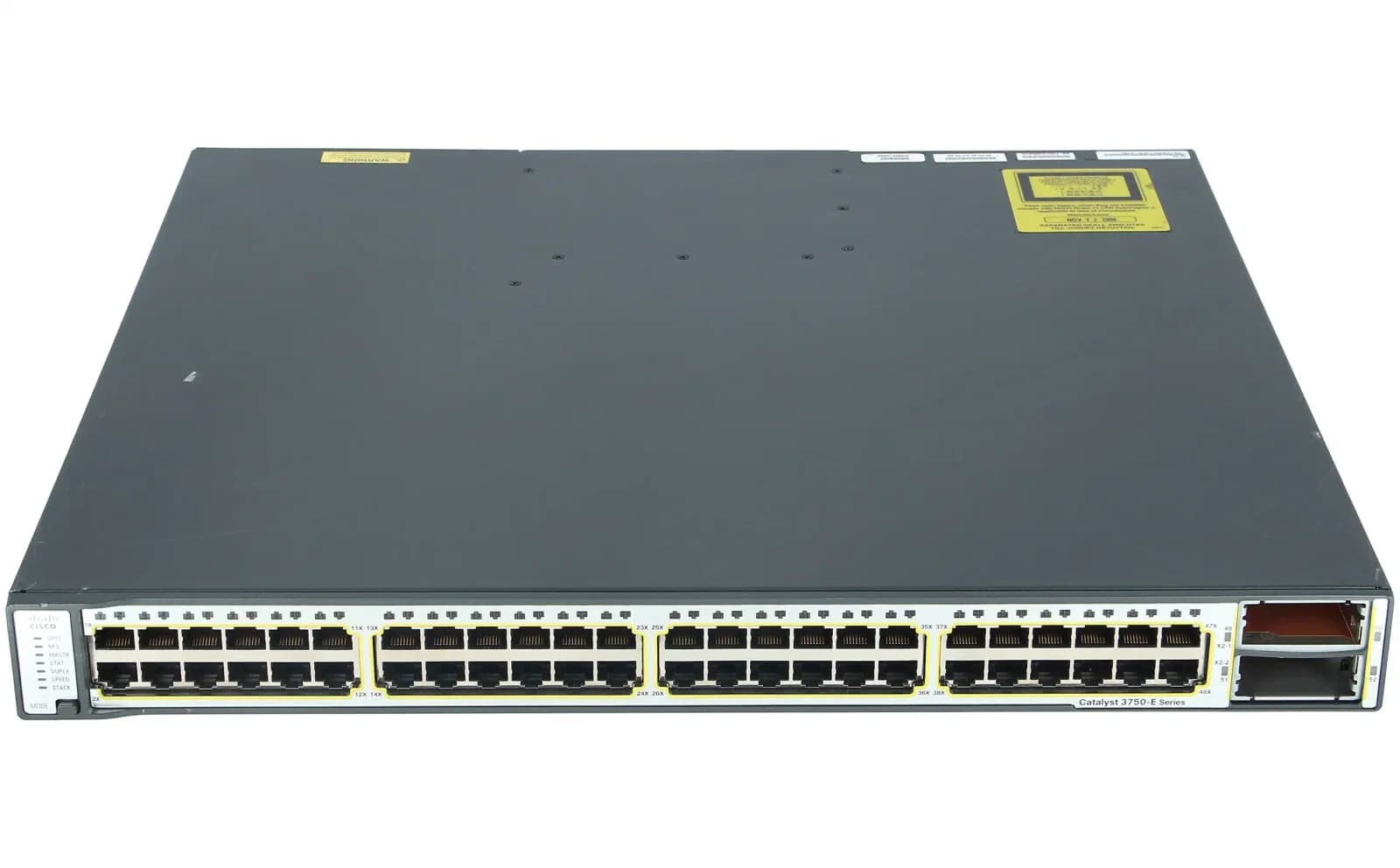 Cisco Catalyst 3750E 48 10/100/1000+2*10GE(X2),265W,IPB s/w (WS-C3750E-48TD-S)