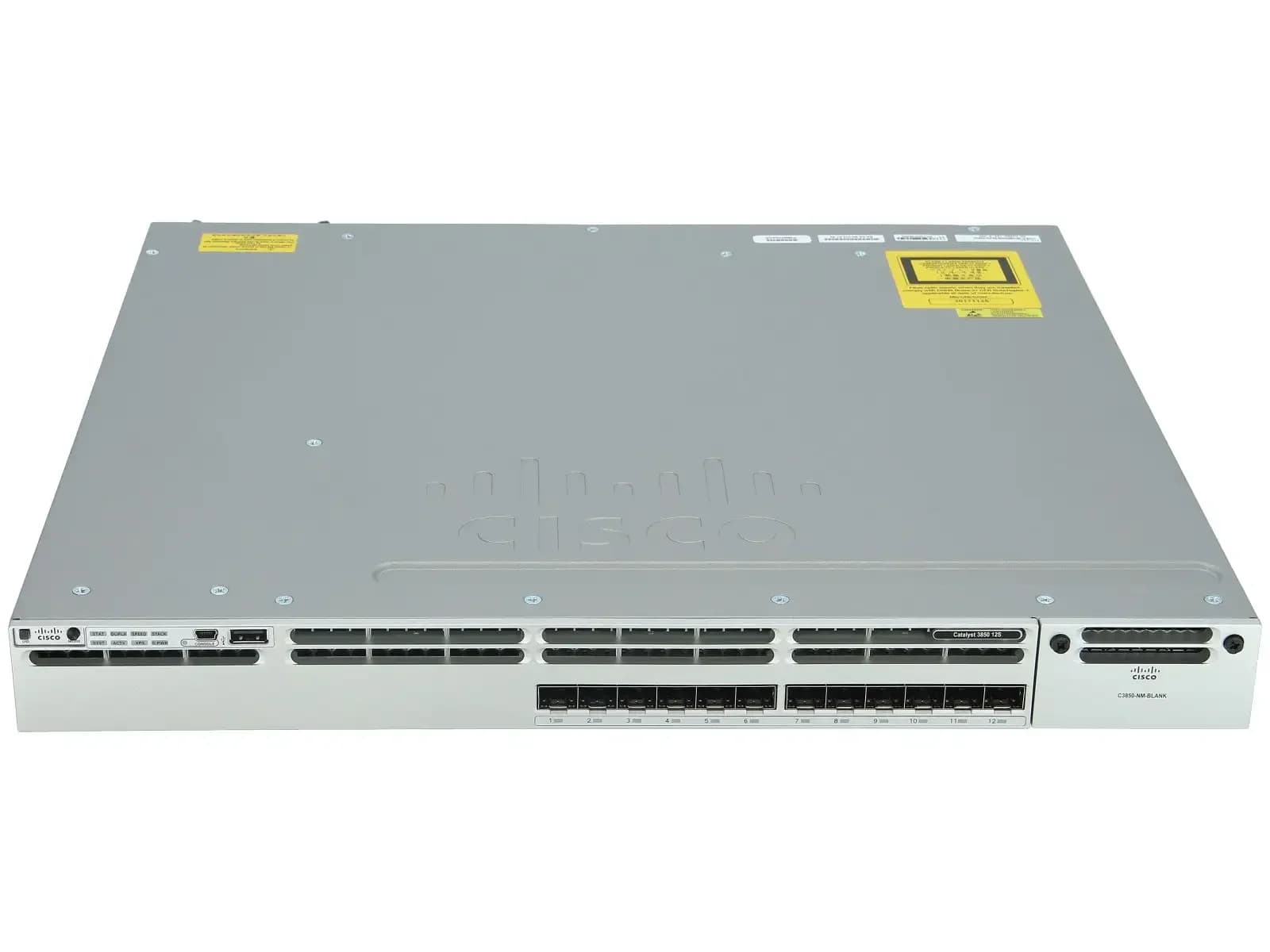 Cisco Catalyst 3850 12 Port 10G Fiber Switch IP Base (WS-C3850-12XS-S)