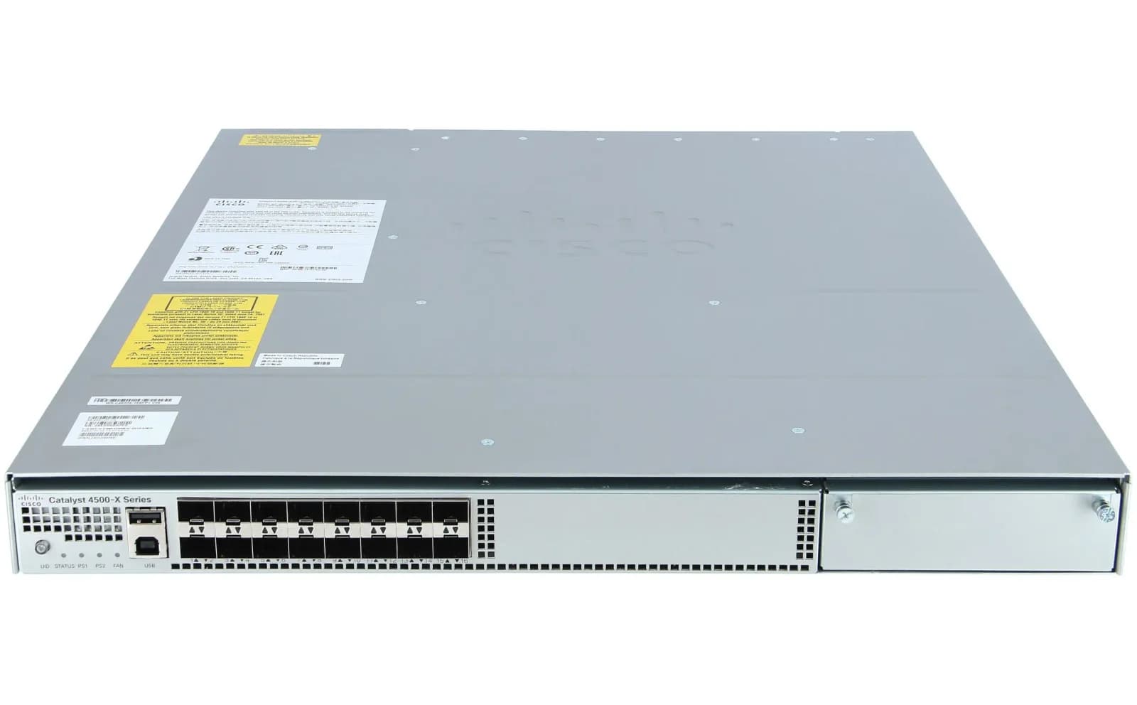 Cisco Catalyst 4500-X 16 Port 10G IP Base, Front-to-Back, No P/S (WS-C4500X-16SFP)