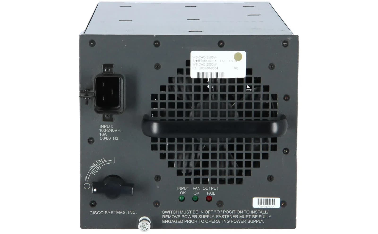 Cisco Catalyst 6000 2500W AC Power Supply (WS-CAC-2500W)