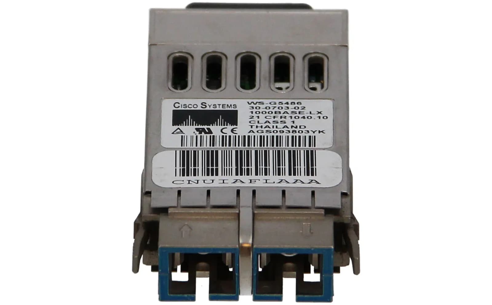 Cisco GBIC 1000BASE-LX/LH, GBIC transceiver module, GigE, 1000Base-LX, 1000Base-LH, SC, 10 km, 1300 nm (WS-G5486)