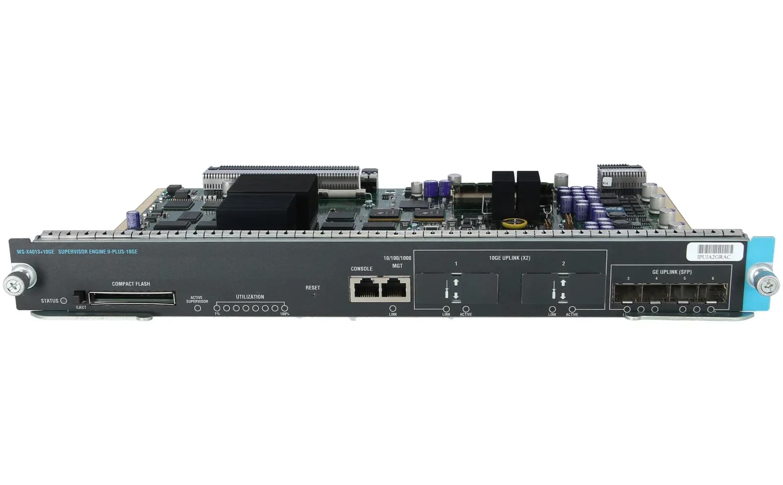 Cisco Catalyst 4500 Supervisor Engine II-Plus-10GE, 2x10GE (X2) and 4x1GE (SFP), Console RJ-45 (WS-X401310GE)
