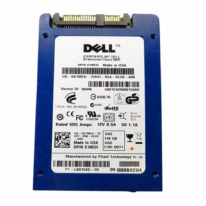 DELL 149GB 2.5 SAS ENTERPRISE SFF SSD (X1MCH)