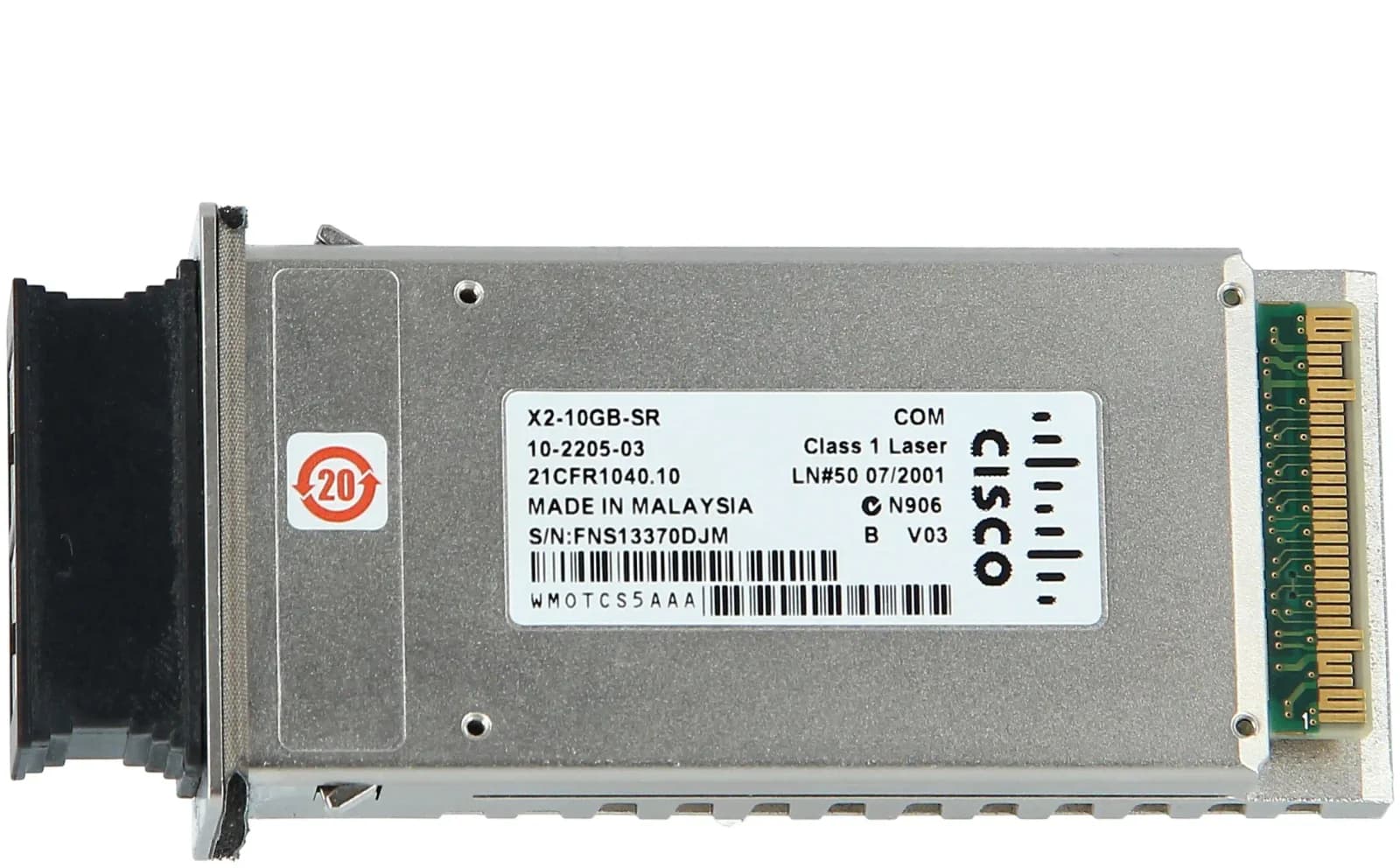 Cisco 10GBASE-SR X2 Module (X2-10GB-SR)