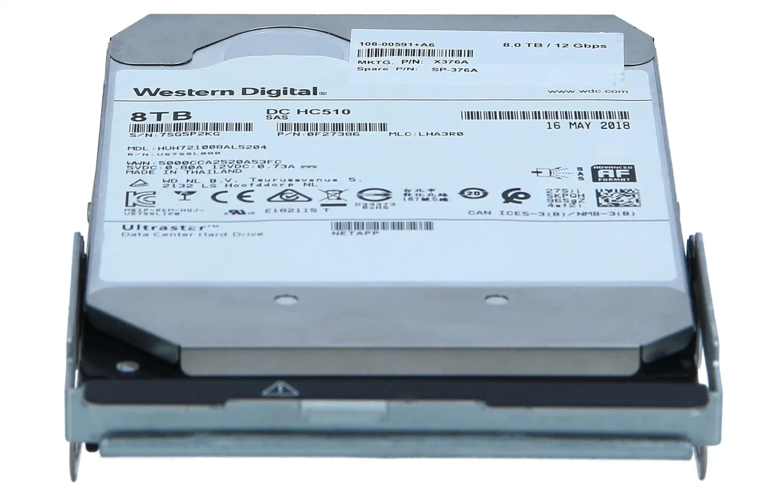 NetApp 8TB 12GB 7.2K SAS DS460C (X376A)