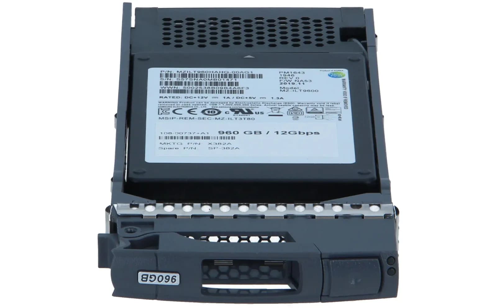 NetApp 960GB 12G SAS 2.5 SFF SSD (X382A)