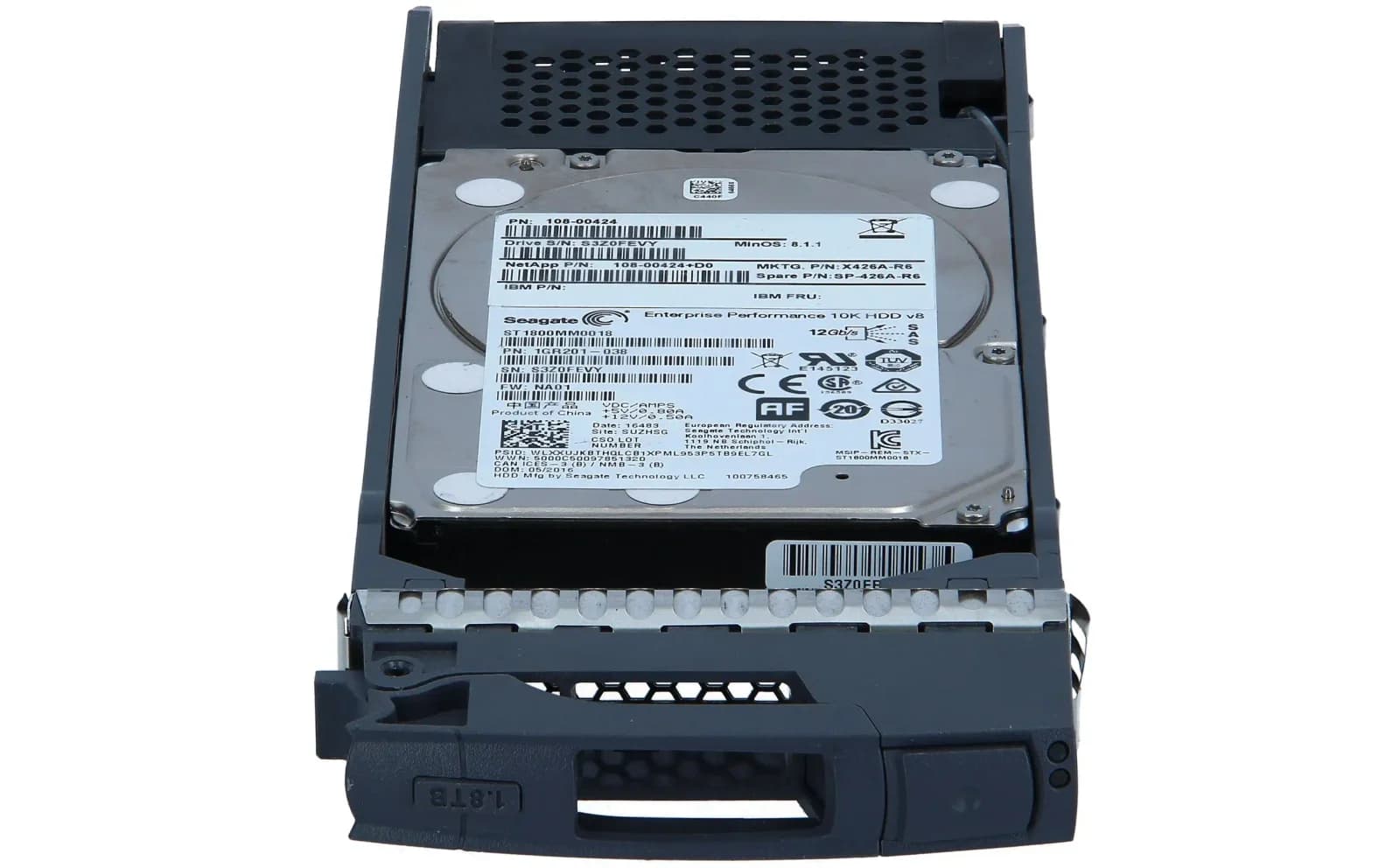 NetApp sərt disk, 1.8 TB, Hot-Swap, 2.5" SFF (6.4 cm SFF) (X426A-R6)