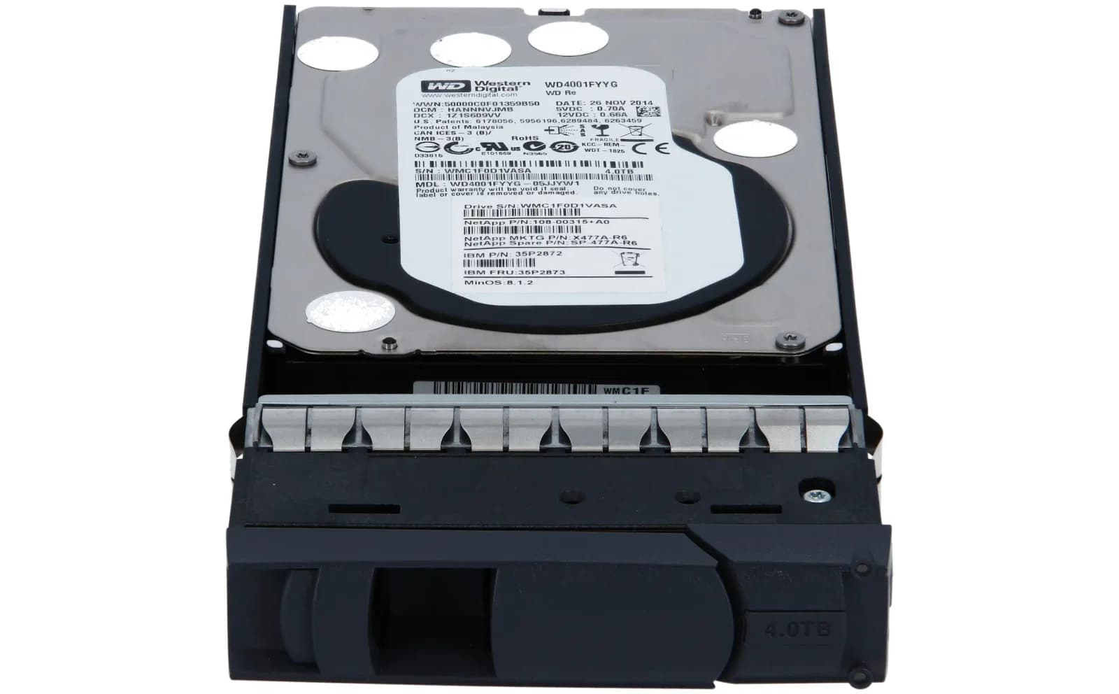 NetApp Disk 4TB 7.2K SAS drives (X477A-R6)