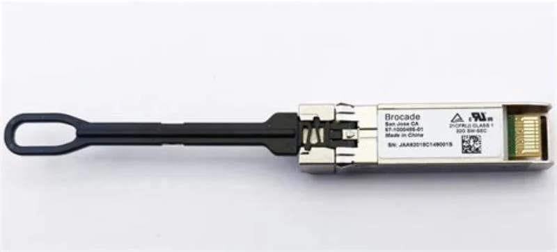 Brocade SFP+ transceiver module, 8Gb Fibre Channel (SW), 16Gb Fibre Channel (SW), 32Gb Fibre Channel (SW), Fibre Channel, LC, up to 400 m (XBR-000412)