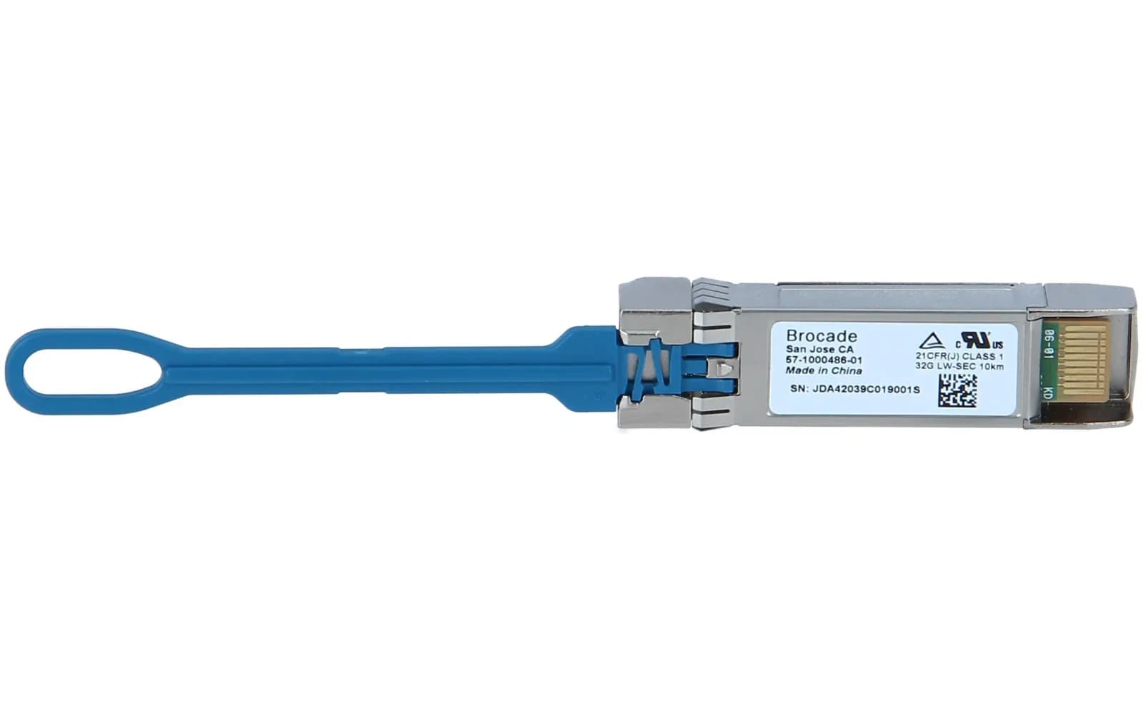 Brocade SFP+ transceiver module, 32Gb Fibre Channel (LW), Fibre Channel, up to 10 km, 1295-1325 nm (XBR-000438)