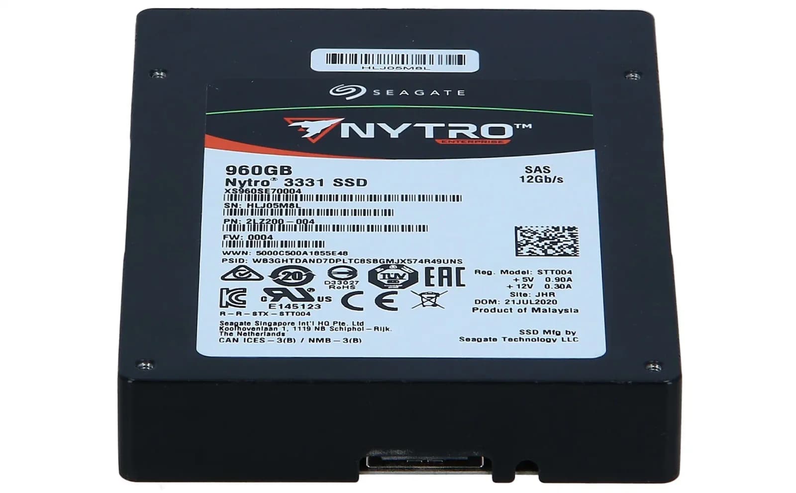 Seagate Nytro 3331, SSD, 960 GB, internal, 2.5", SAS 12Gb/s (XS960SE70004)