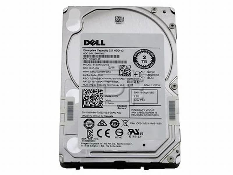 DELL 2TB 12Gbps SAS 2 SFF 7200 RPM (Y6W8N)