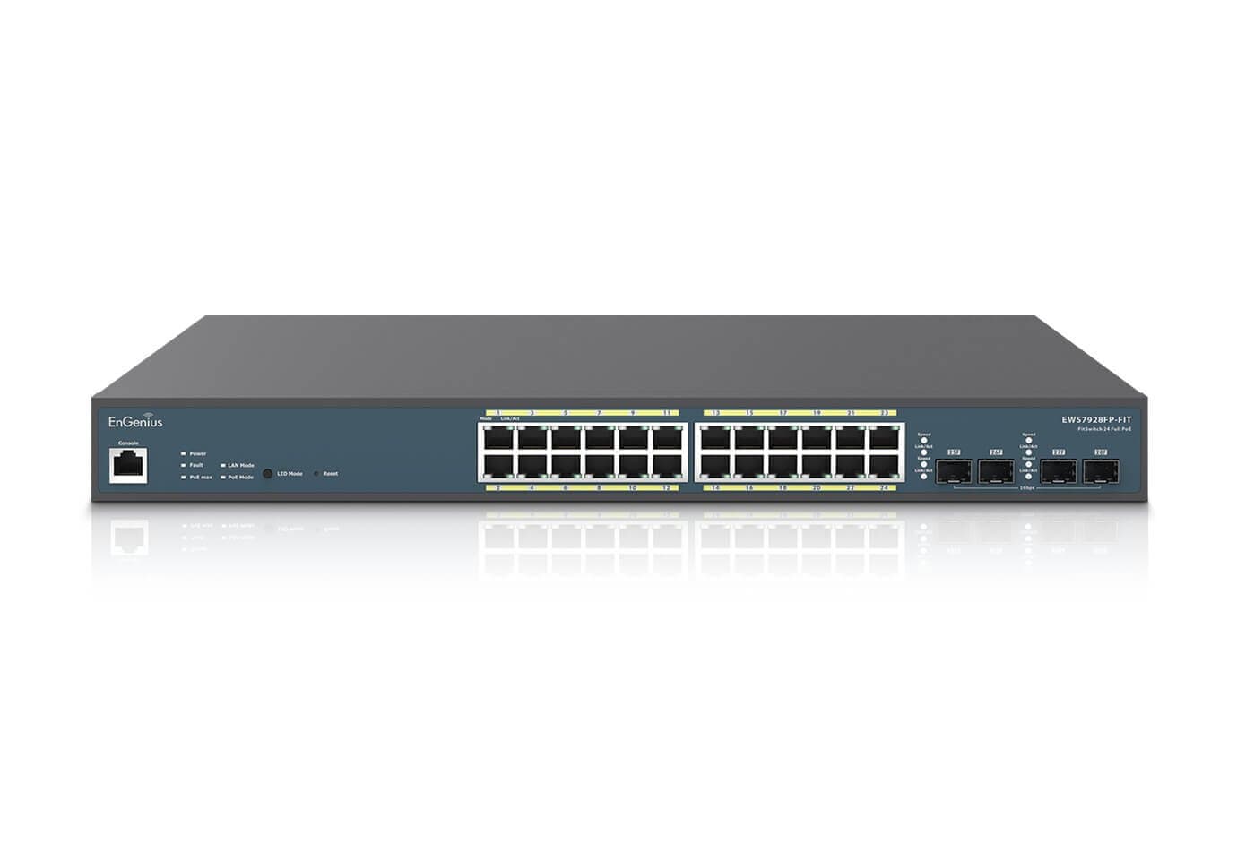 Switch EnGenius Fit 48-Port Gigabit 740W PoE+ with 4 SFP Ports EWS7952FP-FIT
